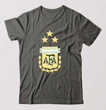 Load image into Gallery viewer, Argentina Football T-Shirt for Men-Charcoal-Ektarfa.online
