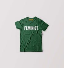 Load image into Gallery viewer, feminist Kids T-Shirt for Boy/Girl-Dark Green-Ektarfa.online
