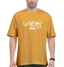 Load image into Gallery viewer, I am the Party Oversized T-Shirt for Men-Golden Yellow-Ektarfa.online
