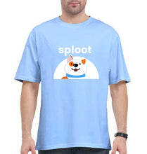 Load image into Gallery viewer, Sploot Oversized T-Shirt for Men-Baby Blue-Ektarfa.online
