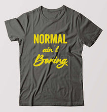 Load image into Gallery viewer, Normal Ain&#39;t Boring T-Shirt for Men-Charcoal-Ektarfa.online

