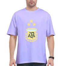Load image into Gallery viewer, Argentina Football Oversized T-Shirt for Men-Lavender-Ektarfa.online
