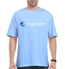 Load image into Gallery viewer, Cognizant Oversized T-Shirt for Men-Baby Blue-Ektarfa.online
