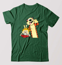 Load image into Gallery viewer, Calvin hobbes T-Shirt for Men-Bottel Green-Ektarfa.online
