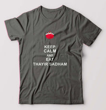 Load image into Gallery viewer, thayir sadam T-Shirt for Men-Charcoal-Ektarfa.online
