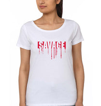 Load image into Gallery viewer, savage T-Shirt for Women-White-Ektarfa.online
