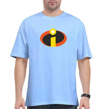 Load image into Gallery viewer, Incredibles Oversized T-Shirt for Men-Baby Blue-Ektarfa.online
