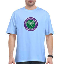 Load image into Gallery viewer, wimbledon Oversized T-Shirt for Men-Baby Blue-Ektarfa.online
