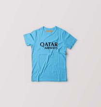 Load image into Gallery viewer, Qatar Airways Kids T-Shirt for Boy/Girl-Light Blue-Ektarfa.online
