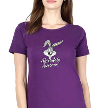 Load image into Gallery viewer, bugs bunny T-Shirt for Women-Purple-Ektarfa.online
