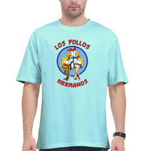 Load image into Gallery viewer, Los Pollos Hermanos Breaking Bad Oversized T-Shirt for Men-Mint-Ektarfa.online
