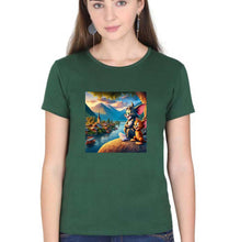 Load image into Gallery viewer, Tom and Jerry T-Shirt for Women-Dark Green-Ektarfa.online
