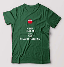 Load image into Gallery viewer, thayir sadam T-Shirt for Men-Bottel Green-Ektarfa.online

