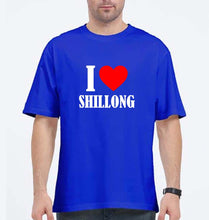 Load image into Gallery viewer, i love shillong Oversized T-Shirt for Men-Royal Blue-Ektarfa.online
