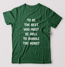 Load image into Gallery viewer, Be the Best T-Shirt for Men-Bottel Green-Ektarfa.online
