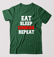 Load image into Gallery viewer, eat sleep conquer repeat T-Shirt for Men-Bottel Green-Ektarfa.online
