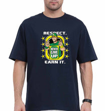 Load image into Gallery viewer, john cena never give up Oversized T-Shirt for Men-Navy Blue-Ektarfa.online
