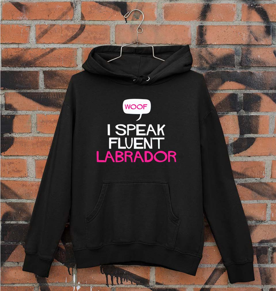 i speak fluent labrador Unisex Hoodie for Men/Women-Black-Ektarfa.online