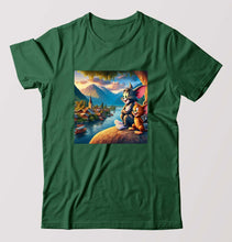 Load image into Gallery viewer, Tom and Jerry T-Shirt for Men-Bottel Green-Ektarfa.online
