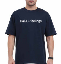 Load image into Gallery viewer, Data Oversized T-Shirt for Men-Navy Blue-Ektarfa.online
