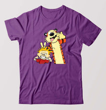 Load image into Gallery viewer, Calvin hobbes T-Shirt for Men-Purple-Ektarfa.online
