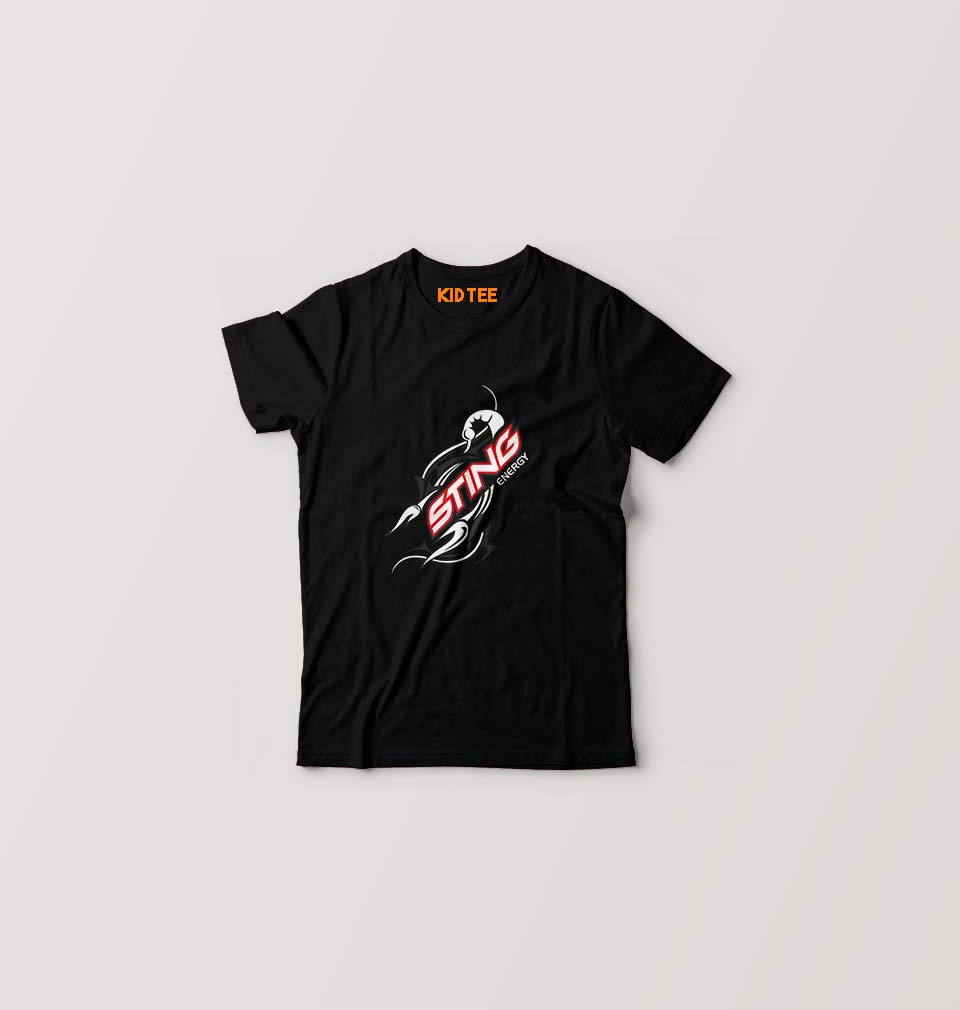 Sting Energy Kids T-Shirt for Boy/Girl-Black-Ektarfa.online
