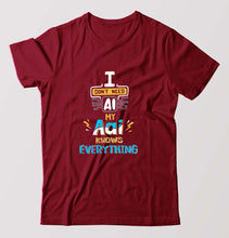 Load image into Gallery viewer, Artificial intelligence (AI) Aai T-Shirt for Men-Maroon-Ektarfa.online
