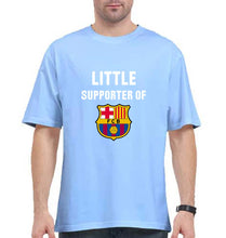 Load image into Gallery viewer, Little Supporter Barcelona Oversized T-Shirt for Men-Baby Blue-Ektarfa.online
