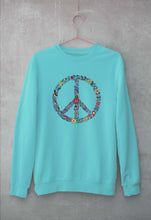 Load image into Gallery viewer, Floral Peace Unisex Sweatshirt for Men/Women-Mint-Ektarfa.online
