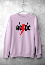 Load image into Gallery viewer, ACDC Unisex Sweatshirt for Men/Women-Light Baby Pink-Ektarfa.online
