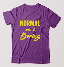 Load image into Gallery viewer, Normal Ain&#39;t Boring T-Shirt for Men-Purple-Ektarfa.online
