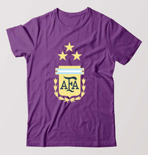 Load image into Gallery viewer, Argentina Football T-Shirt for Men-Purple-Ektarfa.online
