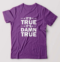 Load image into Gallery viewer, kurt angle it&#39;s true it&#39;s damn true T-Shirt for Men-Purple-Ektarfa.online
