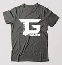 Load image into Gallery viewer, Techno Gamer T-Shirt for Men-Charcoal-Ektarfa.online
