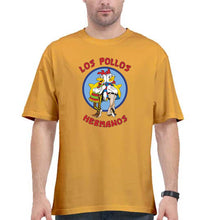 Load image into Gallery viewer, Los Pollos Hermanos Breaking Bad Oversized T-Shirt for Men-Golden Yellow-Ektarfa.online
