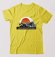 Load image into Gallery viewer, Ride T-Shirt for Men-Yellow-Ektarfa.online
