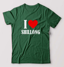 Load image into Gallery viewer, i love shillong T-Shirt for Men-Bottel Green-Ektarfa.online
