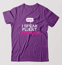Load image into Gallery viewer, i speak fluent labrador T-Shirt for Men-Purple-Ektarfa.online
