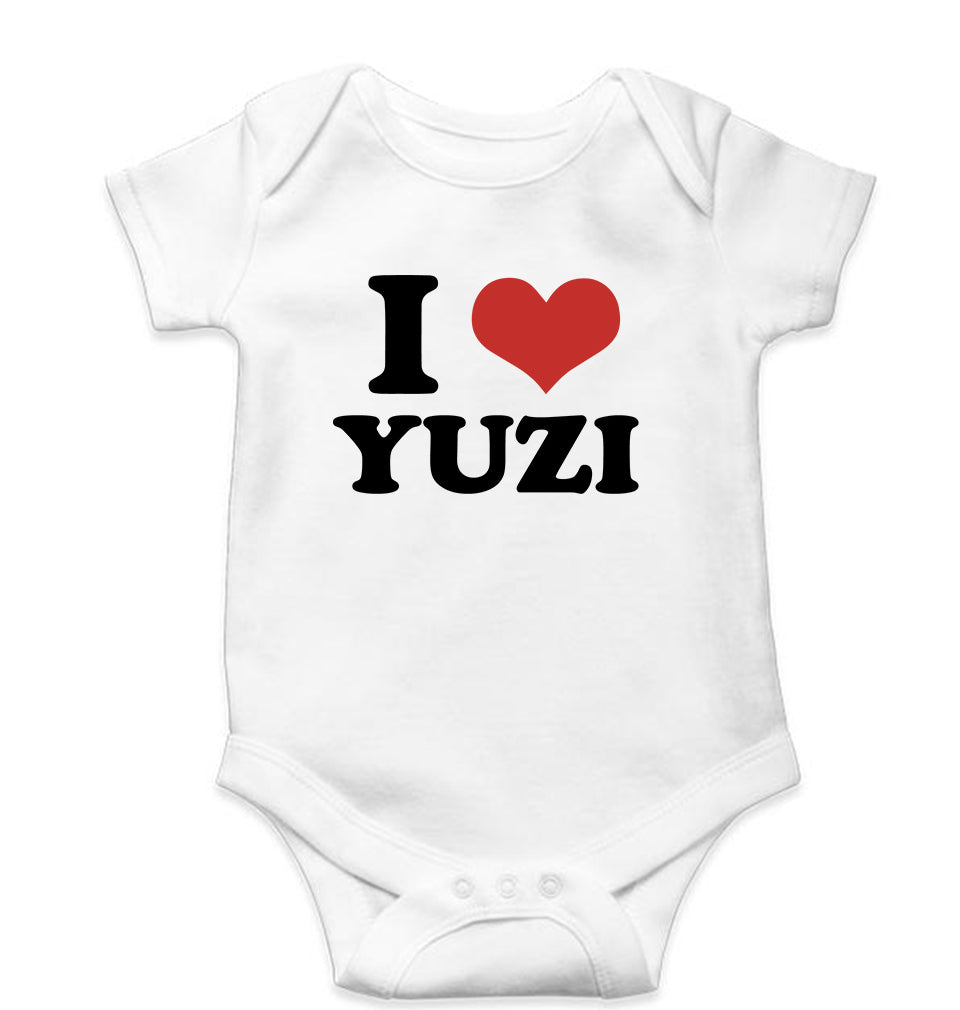 I LOVE YUZI Romper For Baby Boy/Girl-White-Ektarfa.online