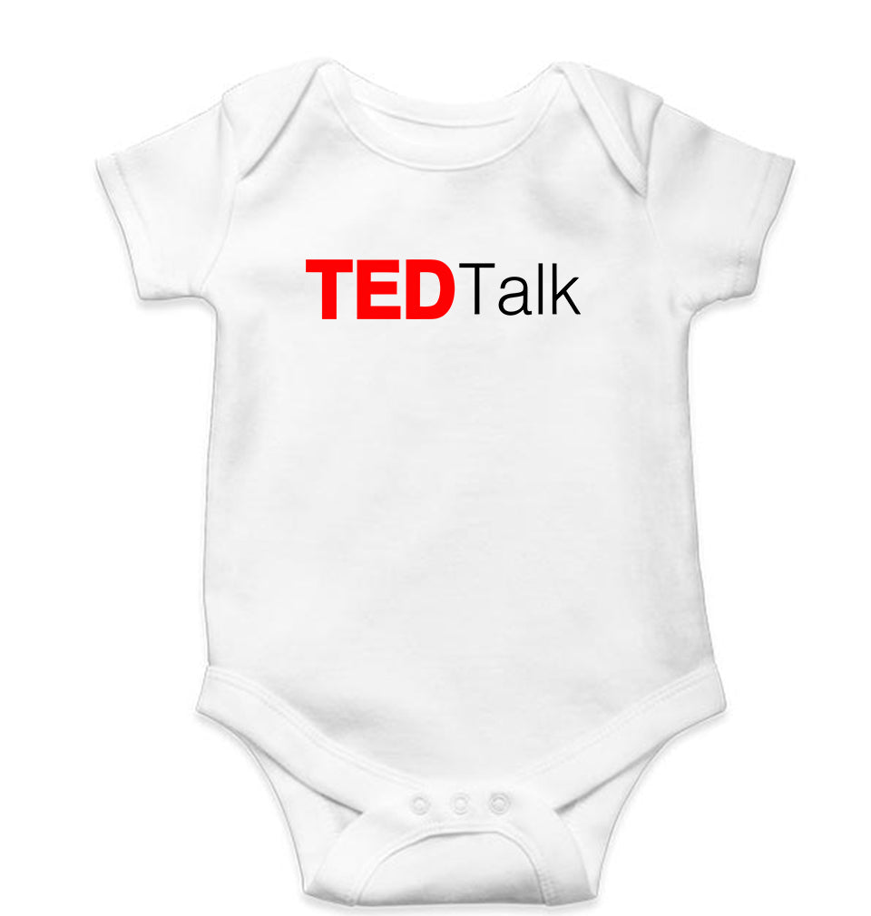 Ted Talk Romper For Baby Boy/Girl-White-Ektarfa.online