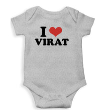 Load image into Gallery viewer, I LOVE VIRAT Romper For Baby Boy/Girl-Grey-Ektarfa.online
