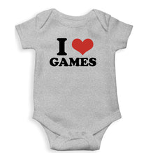 Load image into Gallery viewer, I LOVE GAMES Romper For Baby Boy/Girl-Grey-Ektarfa.online
