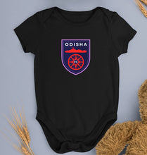 Load image into Gallery viewer, Odisha FC Romper For Baby Boy/Girl-Black-Ektarfa.online
