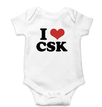 Load image into Gallery viewer, I LOVE CSK Romper For Baby Boy/Girl-White-Ektarfa.online

