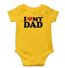 Load image into Gallery viewer, I LOVE MY DAD Romper For Baby Boy/Girl-Yellow-Ektarfa.online
