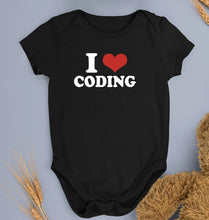 Load image into Gallery viewer, I LOVE CODING Romper For Baby Boy/Girl-Black-Ektarfa.online
