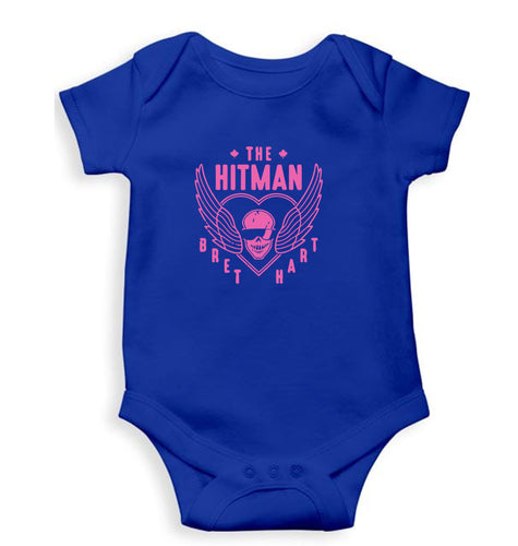 Bret Hart (Hitman) Romper For Baby Boy/Girl-Royal Blue-Ektarfa.online