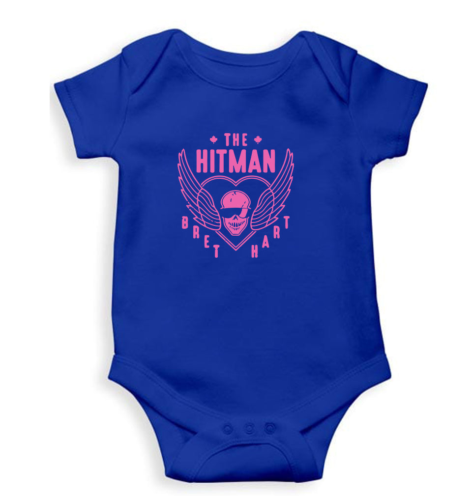 Bret Hart (Hitman) Romper For Baby Boy/Girl-Royal Blue-Ektarfa.online