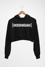 Load image into Gallery viewer, hoonigan Crop HOODIE FOR WOMEN-Black-Ektarfa.online
