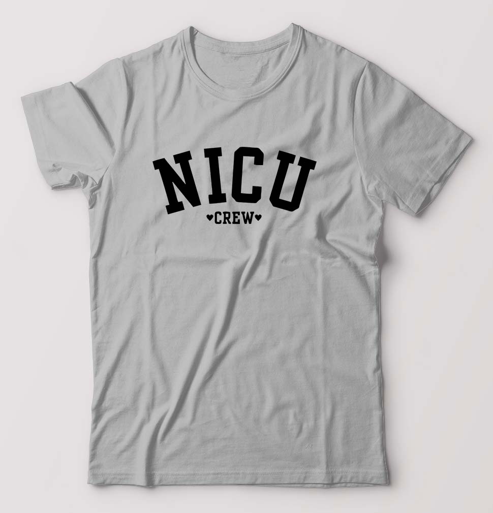 NICU crew T-Shirt for Men-Grey Melange-Ektarfa.online
